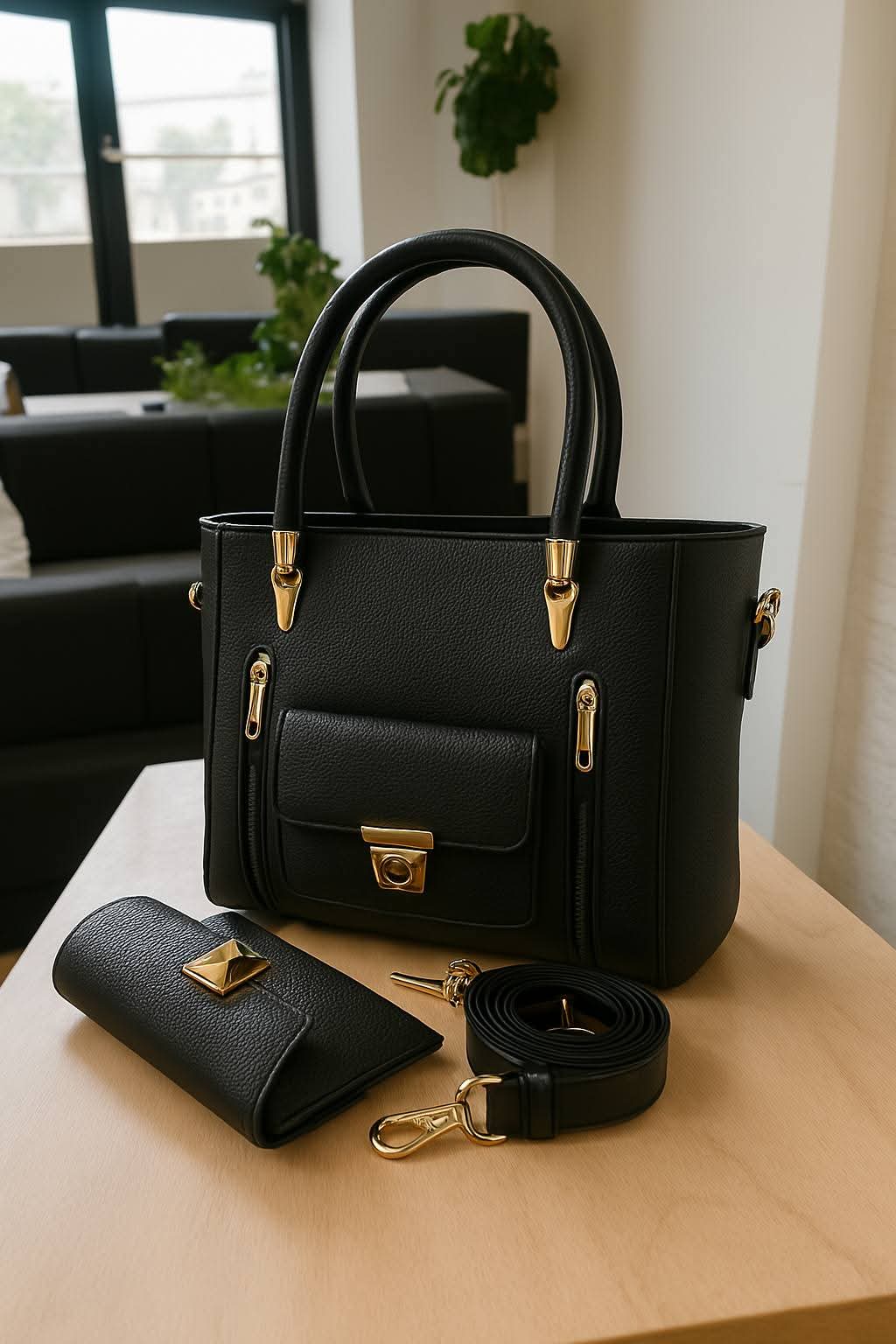 Borsa Carry Bag – Premium Ladies Handbag with Matching Wallet | Stylish Women Tote Bag