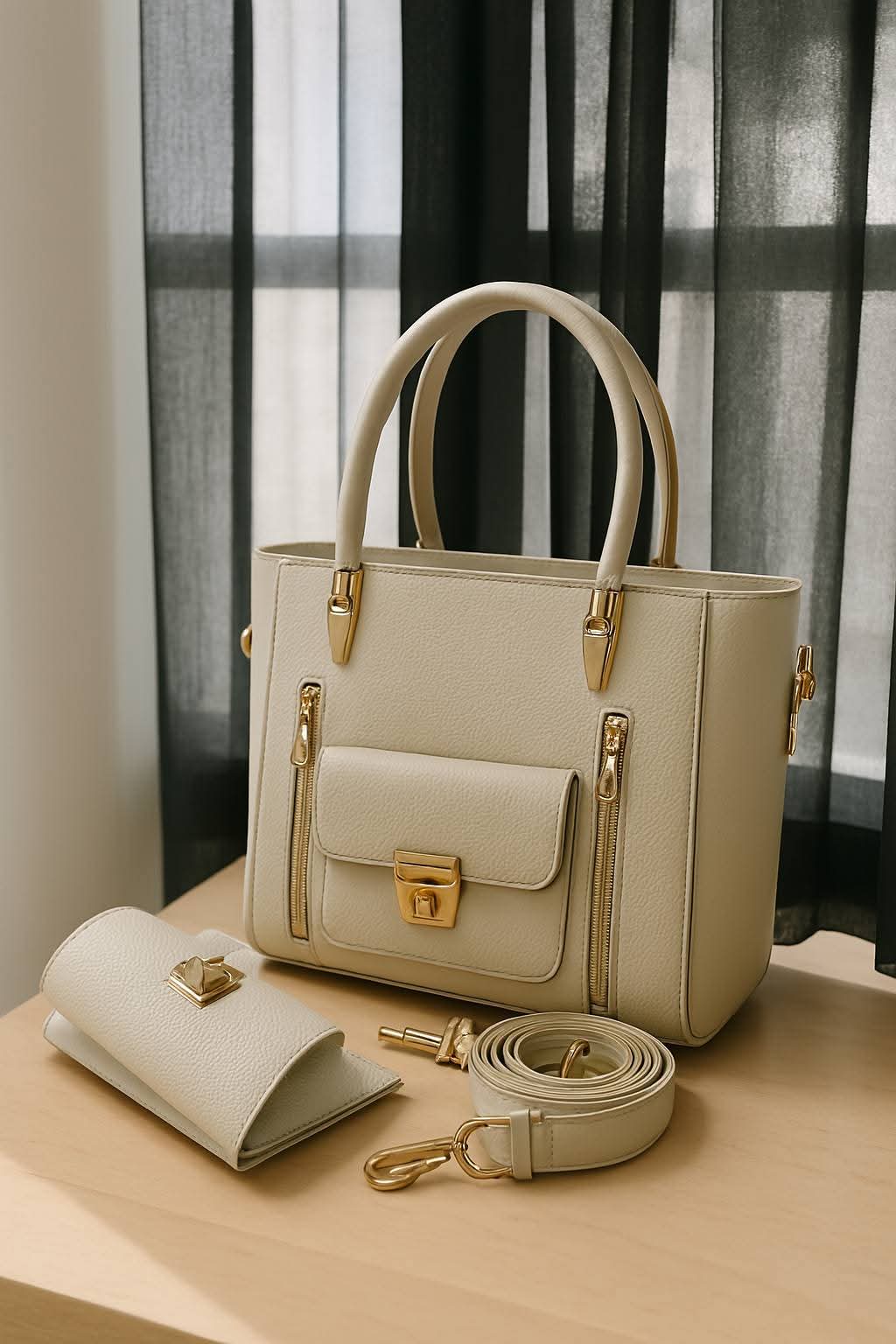 Borsa Carry Bag – Premium Ladies Handbag with Matching Wallet | Stylish Women Tote Bag